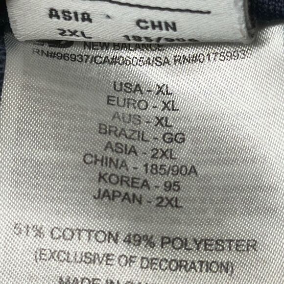 New Balance Mens Joggers Blue Track Pants size XL Elastic Waist Running Workout - Picture 10 of 11